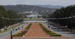 View from the War Memorial to Parliament House
